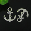 Pendant. Fashion Zinc Alloy jewelry findings. Anchor 17x19mm. Sold by Bag

