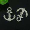 Pendant. Fashion Zinc Alloy jewelry findings. Anchor 17x19mm. Sold by Bag