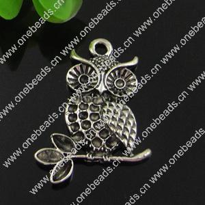 Pendant. Fashion Zinc Alloy jewelry findings. Animal 36x25mm Sold by Bag