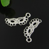 Pendant. Fashion Zinc Alloy jewelry findings. Face mask 24x12mm. Sold by Bag
