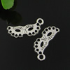 Pendant. Fashion Zinc Alloy jewelry findings. Face mask 24x12mm. Sold by Bag