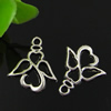 Pendant. Fashion Zinc Alloy jewelry findings. Flower 20x17mm. Sold by Bag
