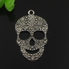 Pendant. Fashion Zinc Alloy jewelry findings. Skeleton 49x30mm. Sold by Bag
