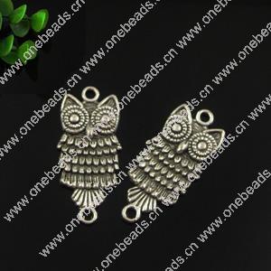 Connector. Fashion Zinc Alloy jewelry findings. Animal 28x13mm. Sold by Bag