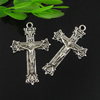 Pendant. Fashion Zinc Alloy jewelry findings. Cross 25x39mm. Sold by Bag
