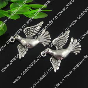 Pendant. Fashion Zinc Alloy jewelry findings. Animal 33x36.5mm. Sold by Bag