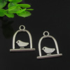 Pendant. Fashion Zinc Alloy jewelry findings. Birdcage 18x16mm. Sold by Bag
