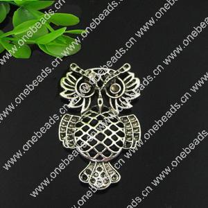 Pendant. Fashion Zinc Alloy jewelry findings. Animal 37x22mm. Sold by Bag