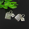 Pendant. Fashion Zinc Alloy jewelry findings. Lock 15x15mm. Sold by Bag