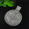 Pendant. Fashion Zinc Alloy jewelry findings. Flat Round 71x54mm. Sold by PC
