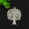 Pendant. Fashion Zinc Alloy jewelry findings. Free 44x35mm. Sold by Bag
