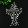 Pendant. Fashion Zinc Alloy jewelry findings. Cross 89x59mm. Sold by PC
