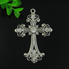 Pendant. Fashion Zinc Alloy jewelry findings. Cross 75x47mm. Sold by PC
