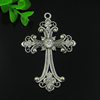 Pendant. Fashion Zinc Alloy jewelry findings. Cross 75x47mm. Sold by PC