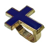 Enamel Slider, Zinc Alloy Bracelet Findinds, 16x16mm, Hole size:8x11mm, Sold by PC
