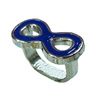 Enamel Slider, Zinc Alloy Bracelet Findinds, 16x16mm, Hole size:8x11mm, Sold by PC