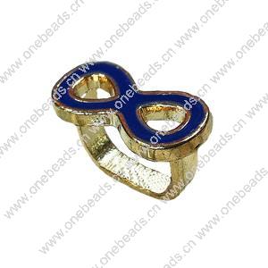 Enamel Slider, Zinc Alloy Bracelet Findinds, 16x16mm, Hole size:8x11mm, Sold by PC