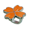 Enamel Slider, Zinc Alloy Bracelet Findinds, 16x16mm, Hole size:8x11mm, Sold by PC
