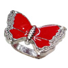 Enamel Slider, Zinc Alloy Bracelet Findinds, 16x16mm, Hole size:8x11mm, Sold by PC