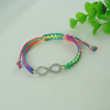 Fashion Bracelet, Cotton cord & zinc alloy findings, Length:adjustable, Sold by Dozen