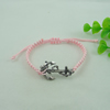 Fashion Bracelet, Cotton cord & zinc alloy findings, Length:adjustable, Sold by Dozen