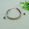 Fashion Bracelet, Leather cord & zinc alloy findings, Length:adjustable, Sold by Dozen