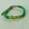Fashion Bracelet, Leather cord & zinc alloy findings, Length:adjustable, Sold by Dozen