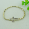 Fashion Bracelet, Leather cord & zinc alloy findindgs, Length:adjustable, Sold by Dozen