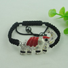 Fashion Bracelet, Cotton cord & zinc alloy findings, Length:adjustable, Sold by Dozen