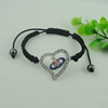 Fashion Bracelet, Cotton cord & zinc alloy findings, Length:adjustable, Sold by Dozen