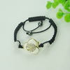 Fashion Bracelet, Cotton cord & zinc alloy findings, Length:adjustable, Sold by Dozen