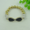 Fashion Bracelet, Glass Beads & zinc alloy findings, Length:adjustable, Sold by Dozen
