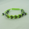 Fashion Bracelet, Cotton cord & zinc alloy Beads, Length:adjustable, Sold by Dozen