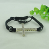 Fashion Bracelet, Cotton cord & zinc alloy Beads, Length:adjustable, Sold by Dozen
