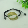 Fashion Bracelet, Cotton cord & zinc alloy findings, Length:adjustable, Sold by Dozen
