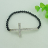 Fashion Bracelet, Glass Beads & zinc alloy findings, Length:adjustable, Sold by Dozen
