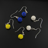 Fashional Crystal Ball Earrings, Sold by Dozen
