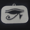 Pendant. Fashion Zinc Alloy Jewelry Findings. Rectangle 32x42mm. Sold by Bag 

