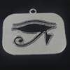 Pendant. Fashion Zinc Alloy Jewelry Findings. Rectangle 32x42mm. Sold by Bag 