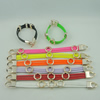 Fashion Bracelet, Leather cord & CCB Beads, Length: about 8.1-inch, Sold by Dozen
