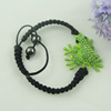 Fashion Bracelet, Cotton cord & zinc alloy findings, Length:adjustable, Sold by Dozen