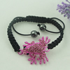 Fashion Bracelet, Cotton cord & zinc alloy findings, Length:adjustable, Sold by Dozen
