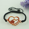 Fashion Bracelet, Cotton cord & zinc alloy findings, Length:adjustable, Sold by Dozen