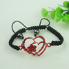 Fashion Bracelet, Cotton cord & zinc alloy findings, Length:adjustable, Sold by Dozen
