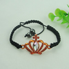 Fashion Bracelet, Cotton cord & zinc alloy findings, Length:adjustable, Sold by Dozen