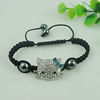 Fashion Bracelet, Cotton cord & zinc alloy findings, Length:adjustable, Sold by Dozen