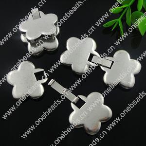 Clasps. Fashion Zinc Alloy Jewelry Findings. Lead-free. 58x28mm. Hole:11x2mm, Sold by Bag