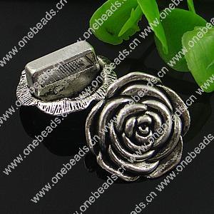 Slider, Zinc Alloy Bracelet Findinds, Lead-free, 19x19mm, Hole size:11x2mm, Sold by KG