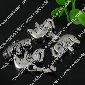Clasps. Fashion Zinc Alloy Jewelry Findings. Lead-free. 41x23mm. Hole:12x2mm, Sold by Bag