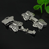 Clasps. Fashion Zinc Alloy Jewelry Findings. Lead-free. 40x20mm. Hole:12x2mm, Sold by Bag